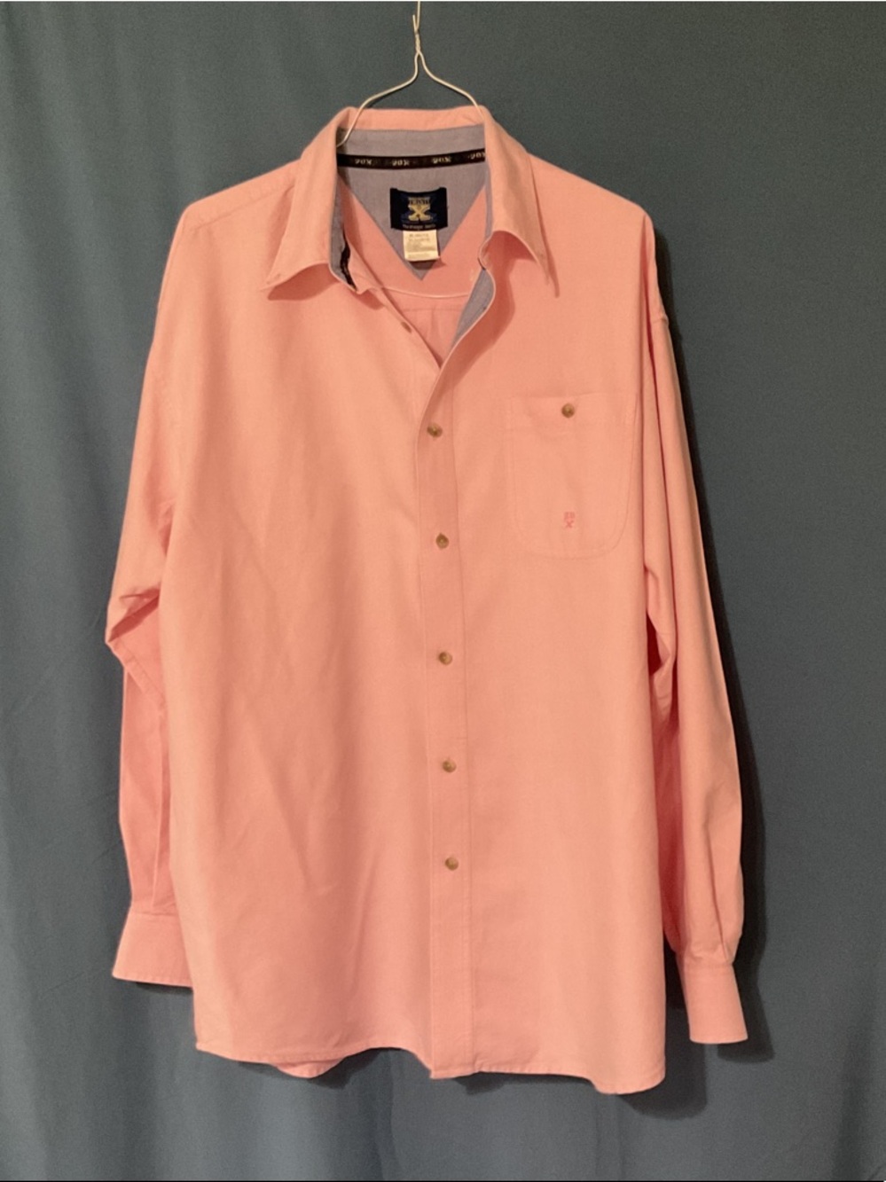 Twenty X Long-Sleeve Button-Down Shirt in Soft Pink